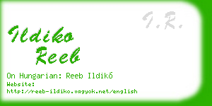ildiko reeb business card